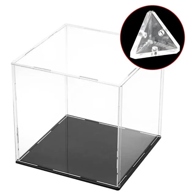 12Db Akril Konzol Félig Átlátszó Csavarokkal Tiszta, 3 Lyukú Derékszögű Zárójel - Image 4