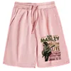 Bob Marley Wailers Live  Beach Cotton Hip Hop Gift Short Bob Marley One Love Pants Trousers 2