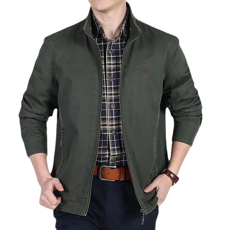 Parkas Men's Luxury Clothing Motorcycle Jacket Fashion Spring Jackets Clothes Outerwear Overcoat Male Cardigan Boy Coat Mens Man