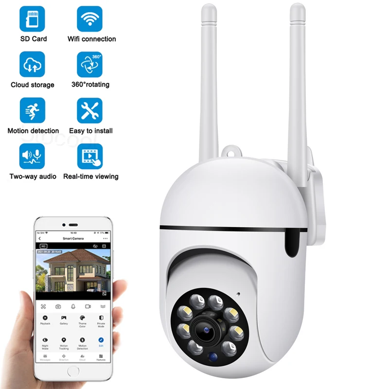 Security Camera Infrared Motion Detection Wireless Camera Dual Frequency 3mp Wifi Ip Camera Night Video Surveillance