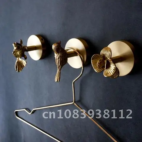 

Brass Animal Design Nordic Style Hook Retro Entrance Door Bathroom Wall Hanging Key Hanger Wall Decoration Housekeeper On Wall