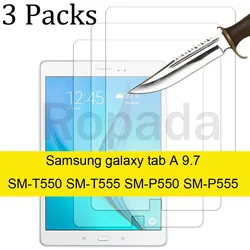 Premium Glass Screen Protector Set - 3 Pack - Durable Tablet Protective Film (T550 T555 3PCS)