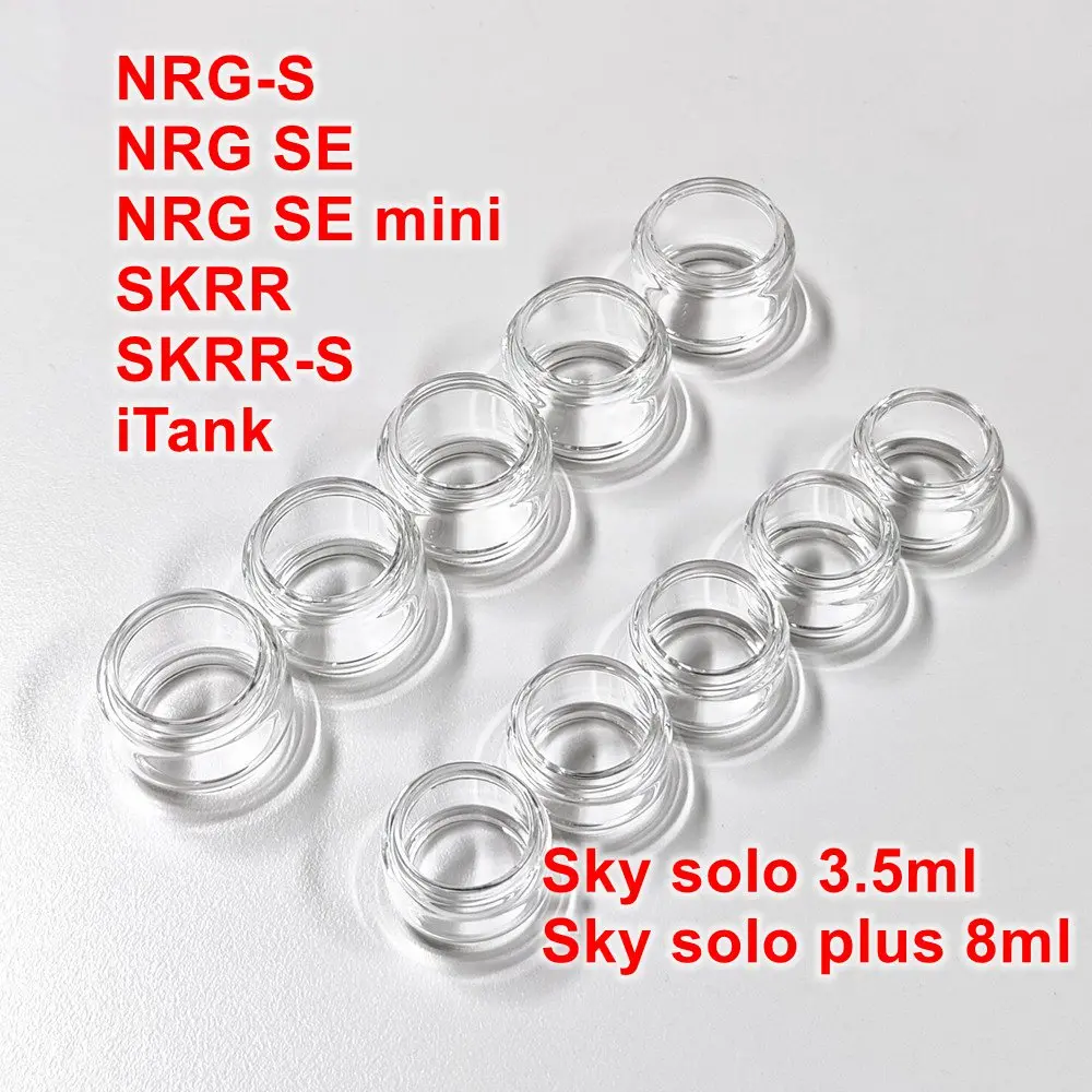 

5/3/2pcs Hongxingjia Glass Tool For Sky Solo Plus/ SKRR/NRG SE Mini -S /ITank Sky Solo Model Straight/Bubble Glass