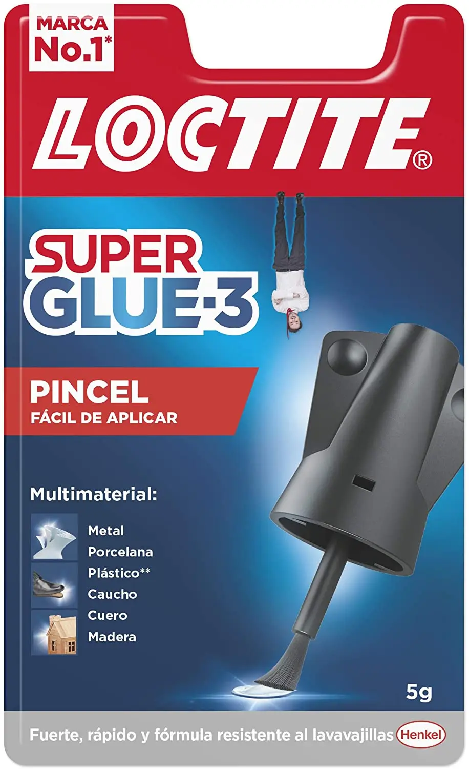 Adhesivo instantáneo Loctite Super Glue-3 con Pincel - 5 g