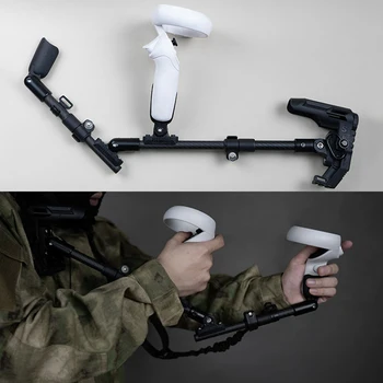 VR 슈팅 게임 액세서리 경량 탄소 섬유 건스톡 브래킷, Pico Neo 3/ 4 4pro 에 적합, 밸브 인덱스, HTC용