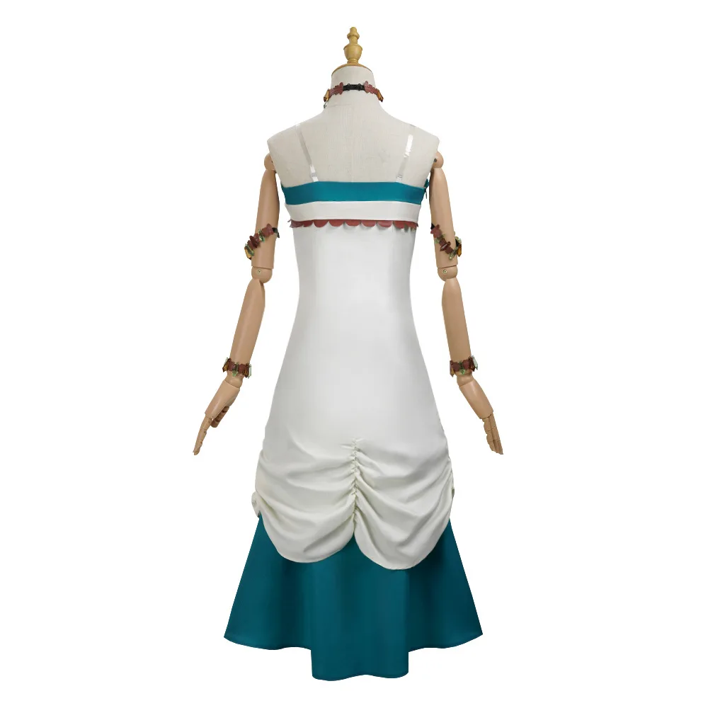 strapless open back dress Womens Deluxe Snow White Costume