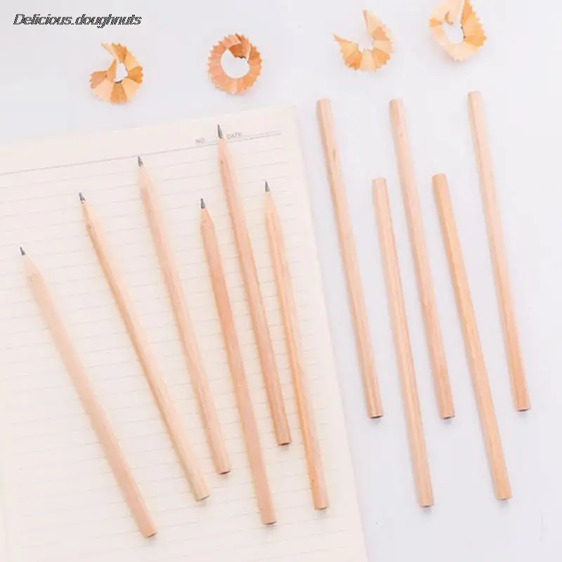 

10pcs/set HB Nature Wood Writing Student Drawing Sketch Wooden Pencils for Writing Kids Girls Gift School Exam Supplies