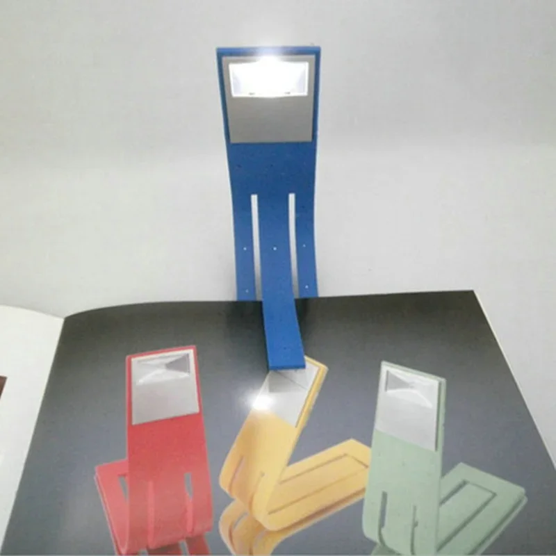 Portable Clip-on Led Book Light Led Reading Book Nightlight Novelty Ebook Lamp White Black Blue Green Book Light