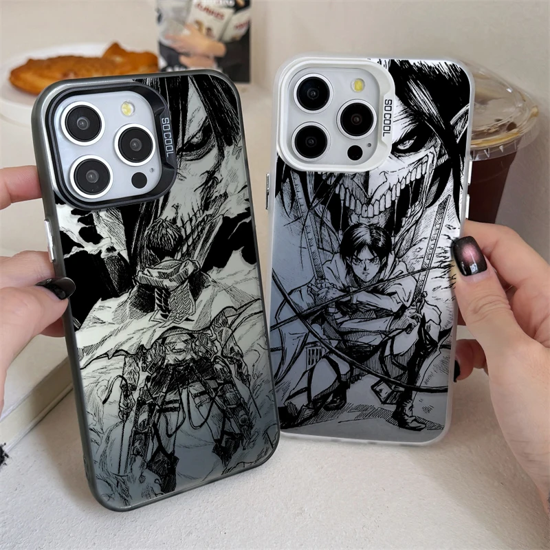 Anime Attack on Titan Eren Plating Shockproof Phone Case