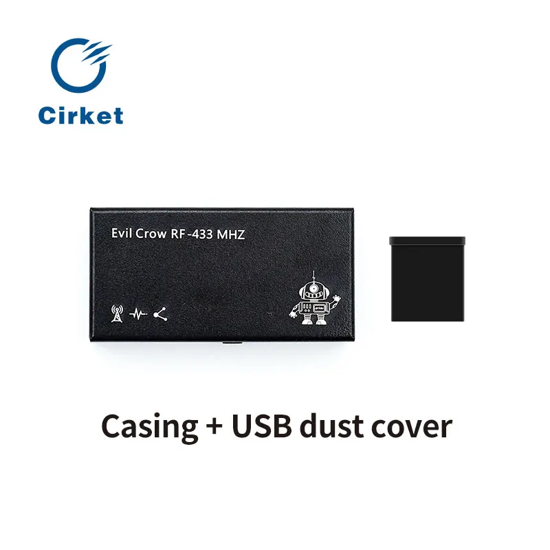 Cirket433Mhz aluminum case for evil crow rf v2