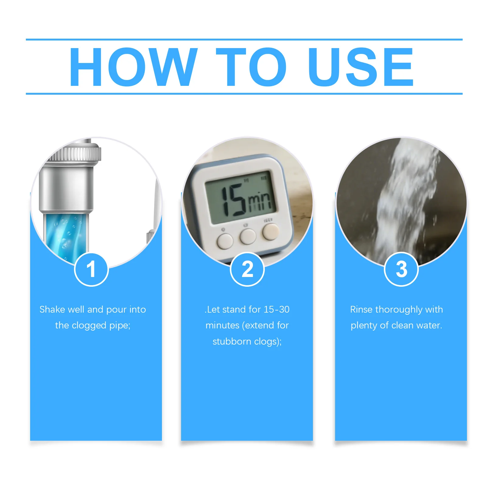 Desentupidor Profissional de Drenos, Limpador de Tubulações, Desentupidor de Pias, Removedor de Entupimentos de Banheiro, Eliminador de Gordura e Odor de Cozinha, Limpeza Doméstica 5