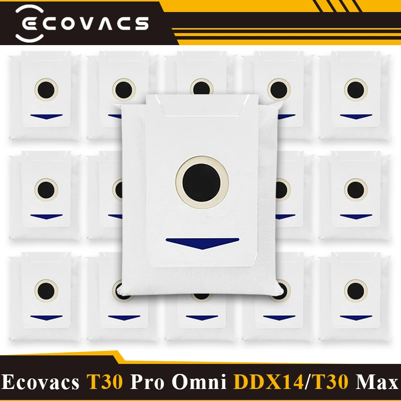 Substituição Dust Bolsa para Ecovacs Deebot Robot Vacuum Parts Acessórios de Substituição T30 Pro Omni T30 Max