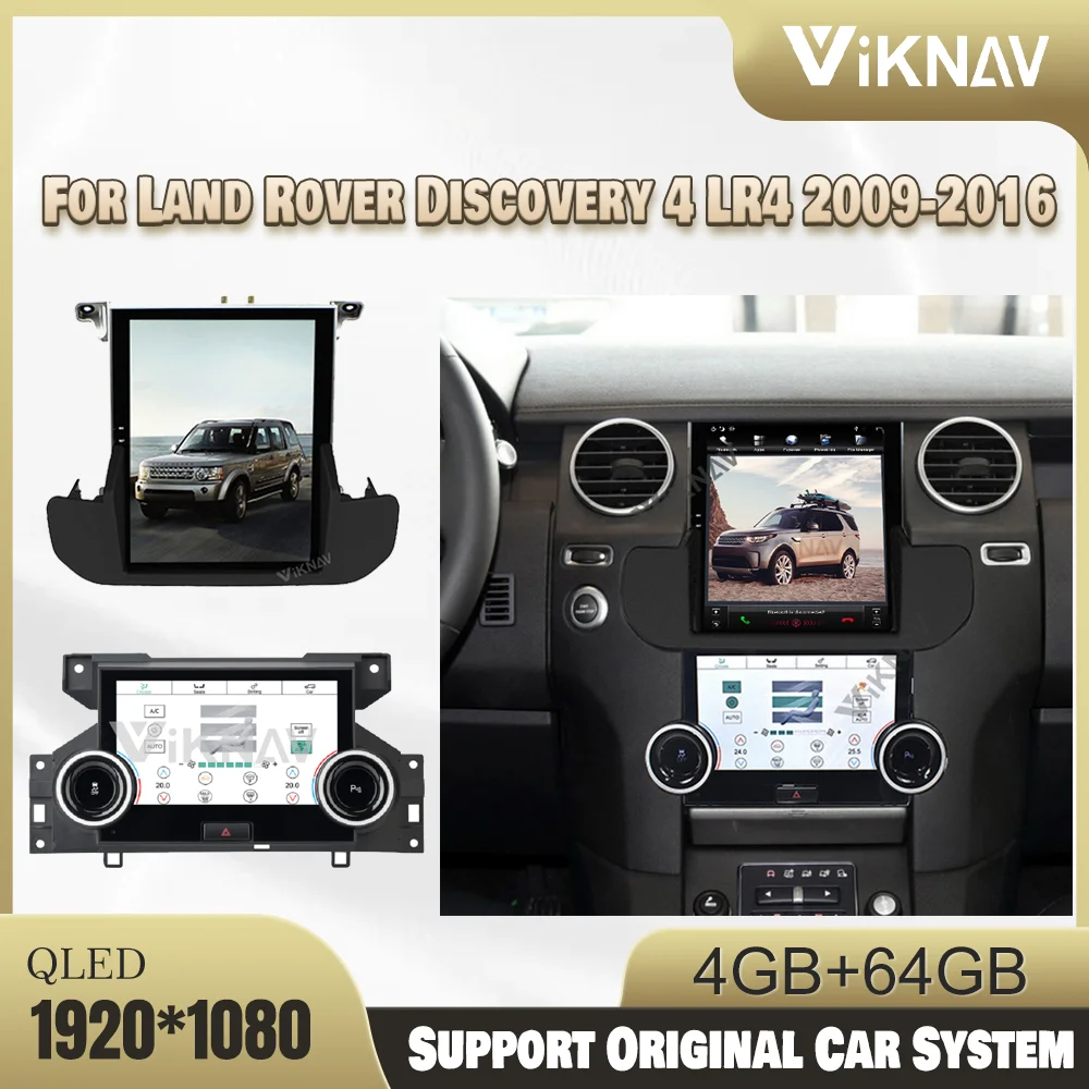 

Автомагнитола на Android с сенсорным экраном для Land Rover Discovery 4 LR4 2009-2016, GPS-навигация, мультимедийный плеер, камера заднего вида