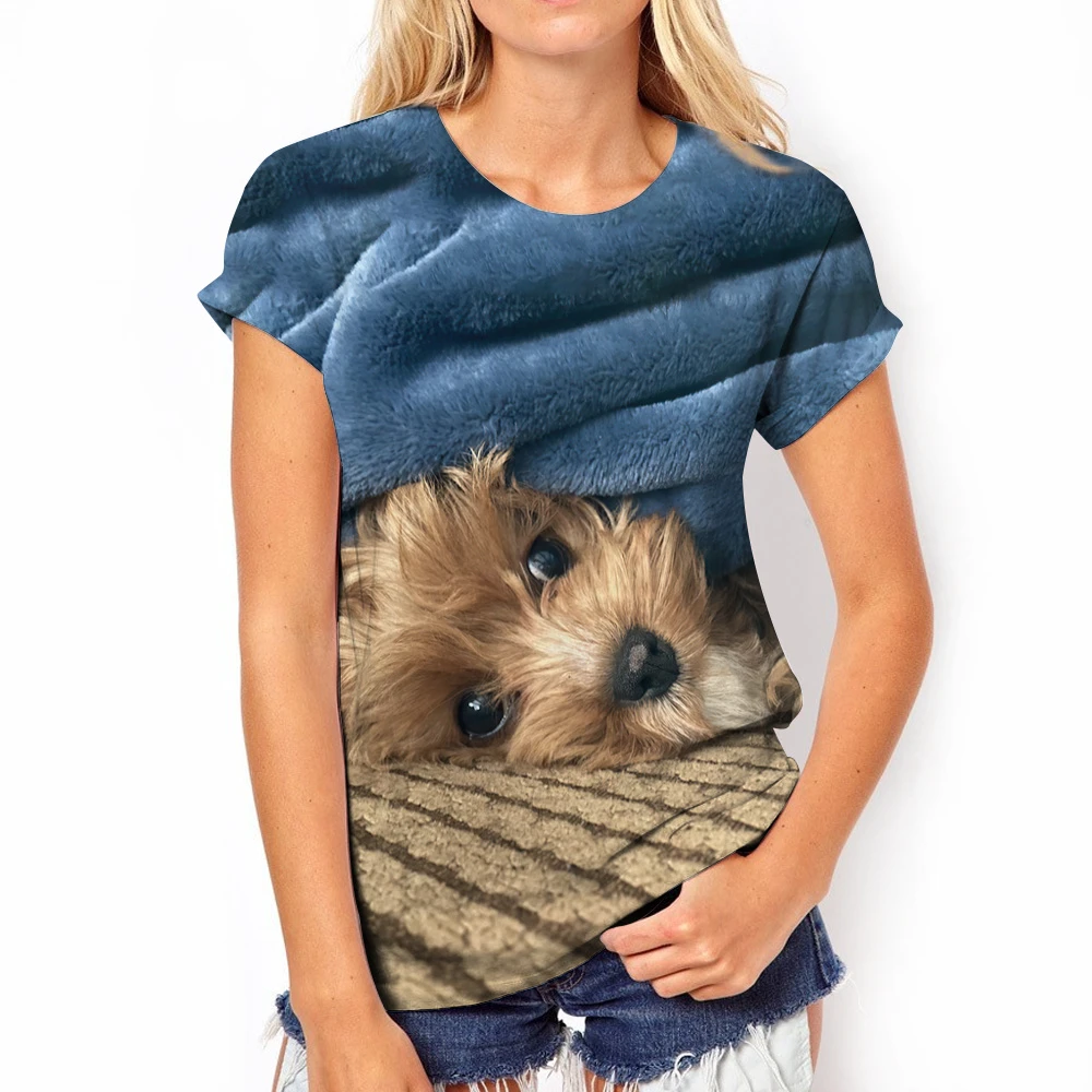 2022 Summer Dog TShirts Women's Pullover Shirt 3d Graphics Tee Fashion T Shirt Short Oneck