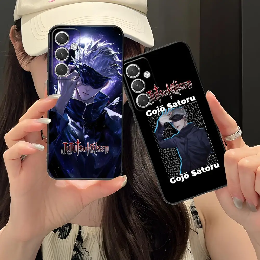 Luxury Black Jujutsu Kaisen Satoru Gojo Phone Case