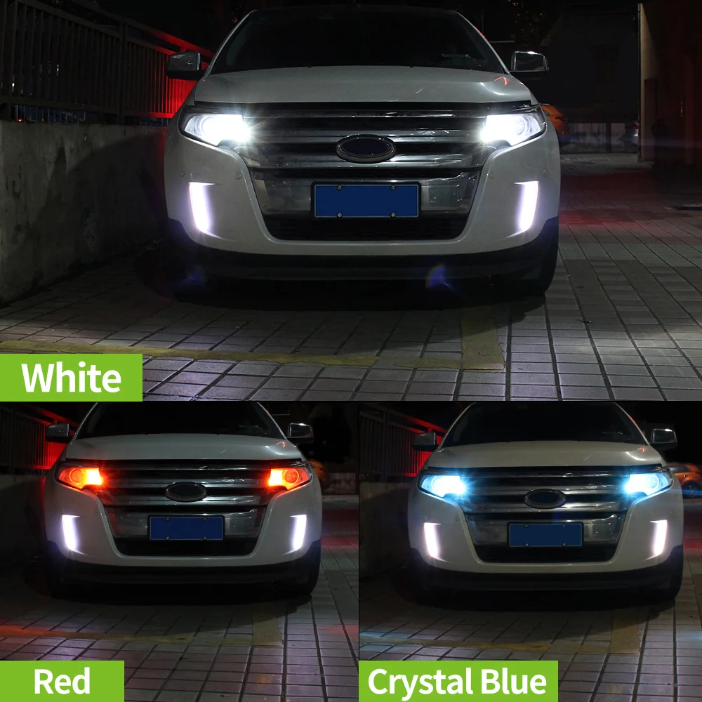 2pcs 500 500C 500L LED ְ  Ʈ DRL 2007 2008 2009 2010 2011 2012 2013 2014 2015 2016 2017 ׼