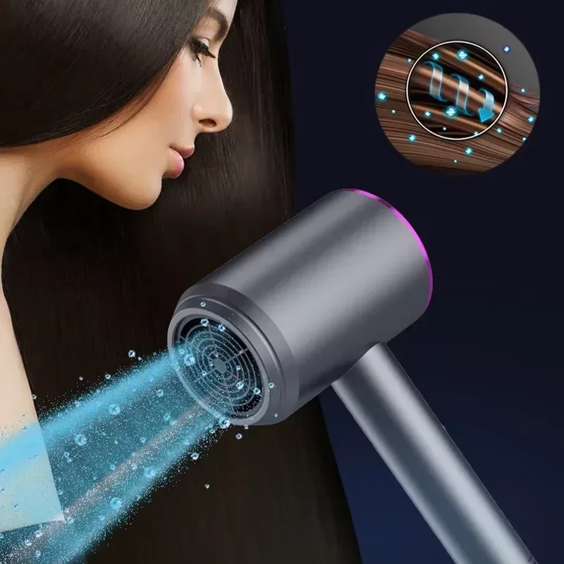 Constant Temperature Hair Dryer For Women Blue Light Negative Ion Professional Electric Hair Brush Quick Drying Low Noise Dryer