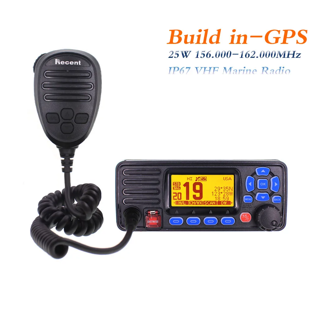 

Recent Fixed Marine Radio RS-509MG 25W 156.000-162.000MHz VHF Marine Radio IP67 Waterproof Mobile Boat Walkie Talkie with GPS