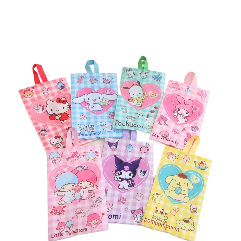 

Sanrio Hello Kitty Travel Storage Bag Anime Figure Kuromi Anime Merchandise Decoration Cute Cartoon Eco-Friendly Convenience Bag