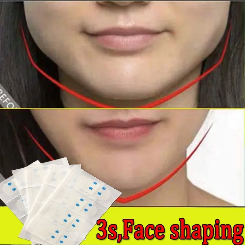 120/80/40Pcs/Set Invisible Thin Face Stickers Facial Line Wrinkle Sagging Skin V-Shape Lift Up Fast Chin Adhesive Tape | Красота и