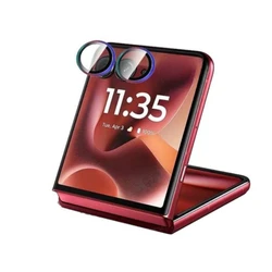 Aluminum Alloy Glass Camera Protector Sticker - Moto Razr 70 (Silver)