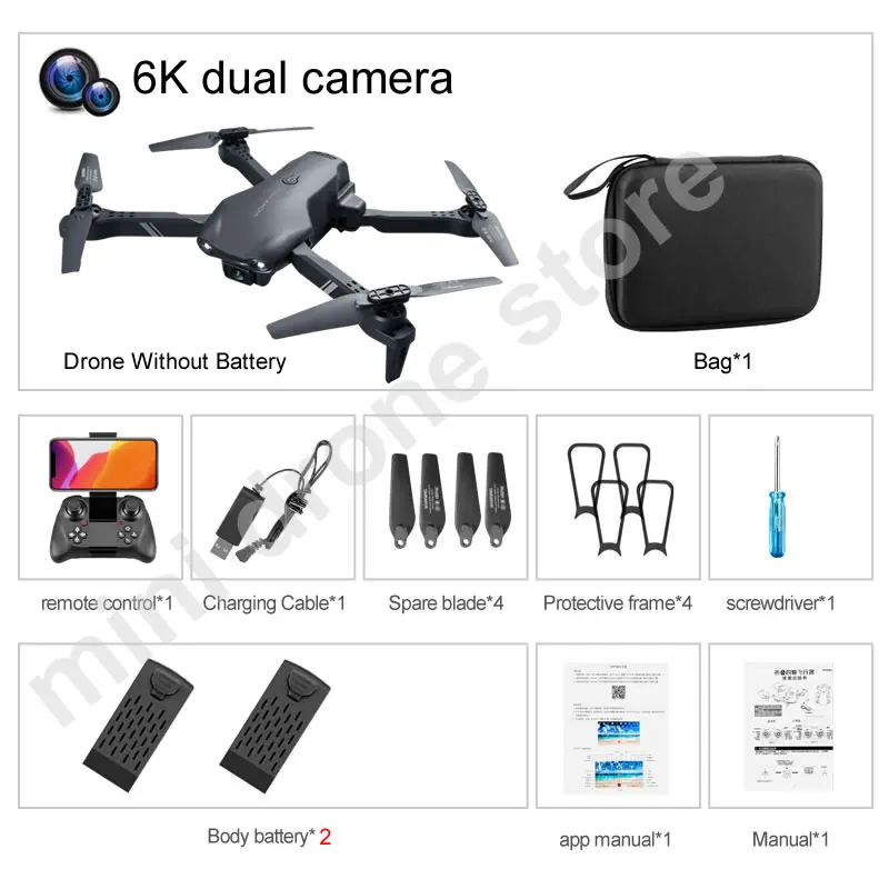 V13 RC Helicopters 6-channel Optical Flow Positioning Mini Drone 4K Profesional Aerial Photography Quadcopter With Dual Camera remote helicopter RC Helicopters