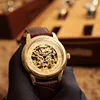 Rocos Genuine Brand Cut Out Retro Fully Automatic Mechanical Watch Belt Watch Men's Waterproof Trendyy Men's Watch 4