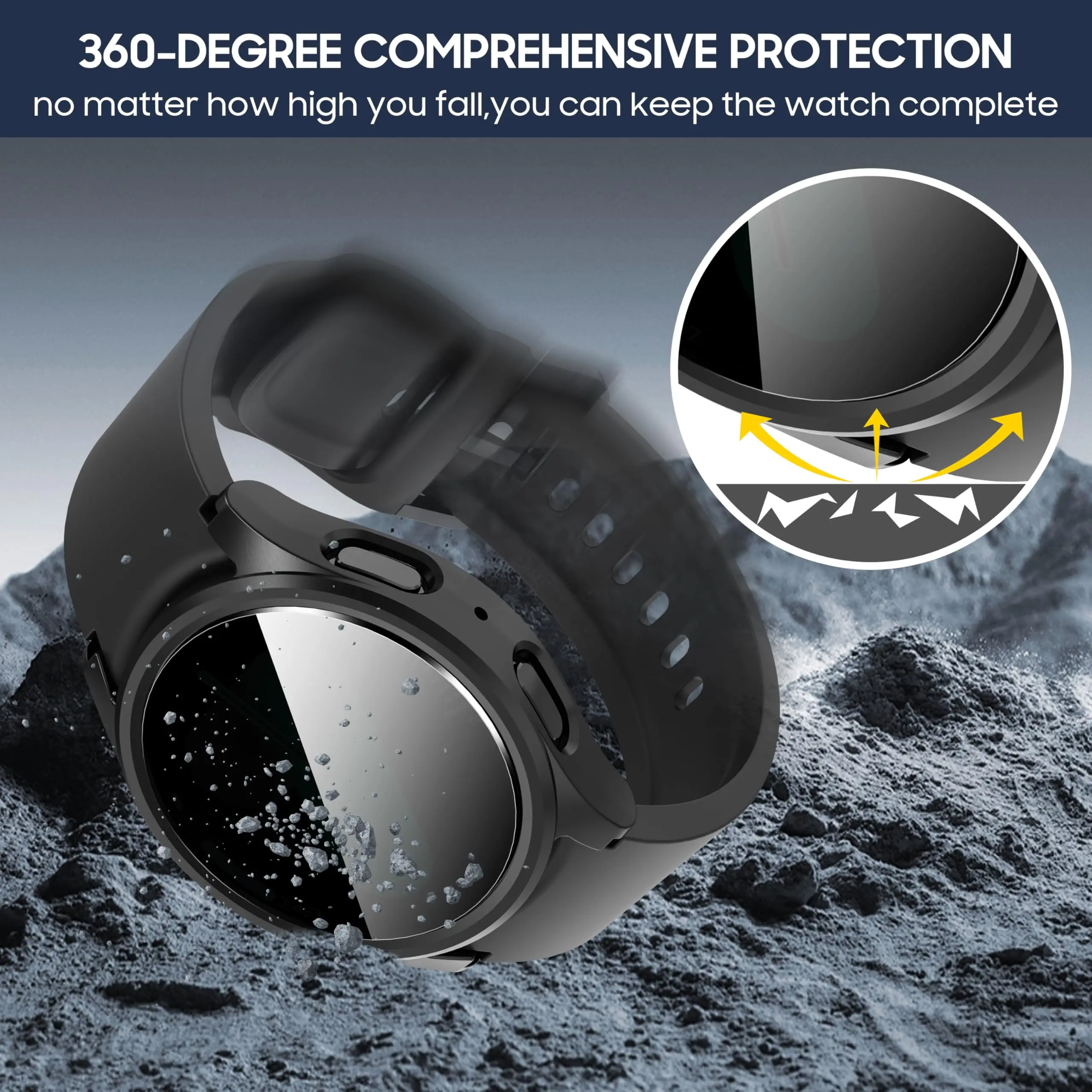 Premium Privacy Tempered Glass Shockproof Protective Case
