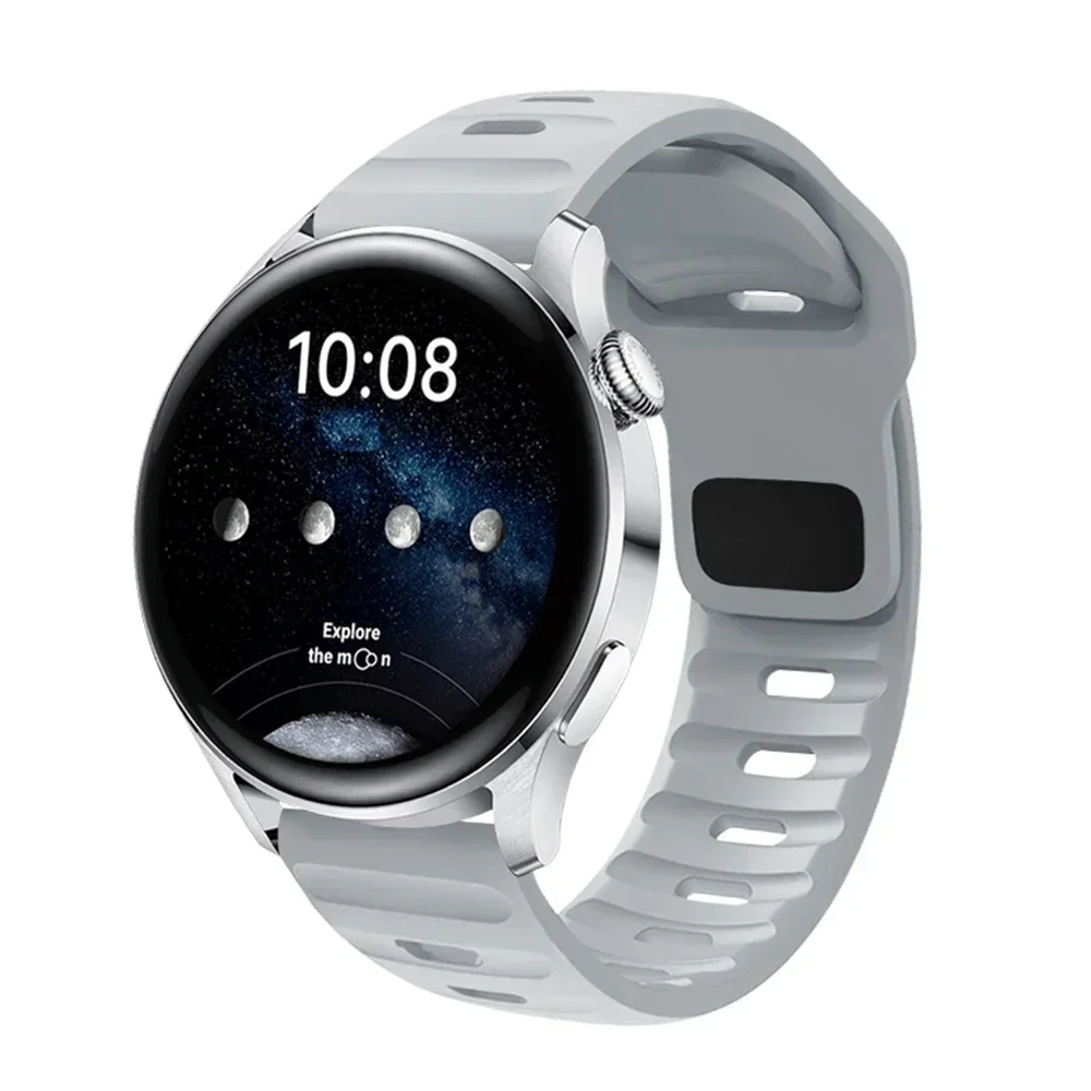 Versatile 22mm Silicone Smartwatch Strap - Premium Watchband Bracelet