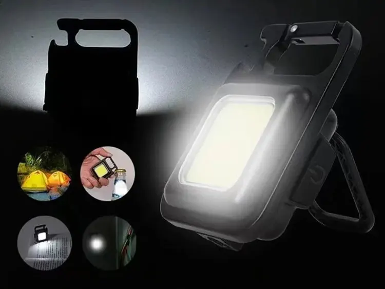Description Picture 3 of itemLED Mini Flashlight Portable Keychain USB Rechargeable Waterproof For Outdoor Camping Camping Lamps Charging Work Lights Fishing