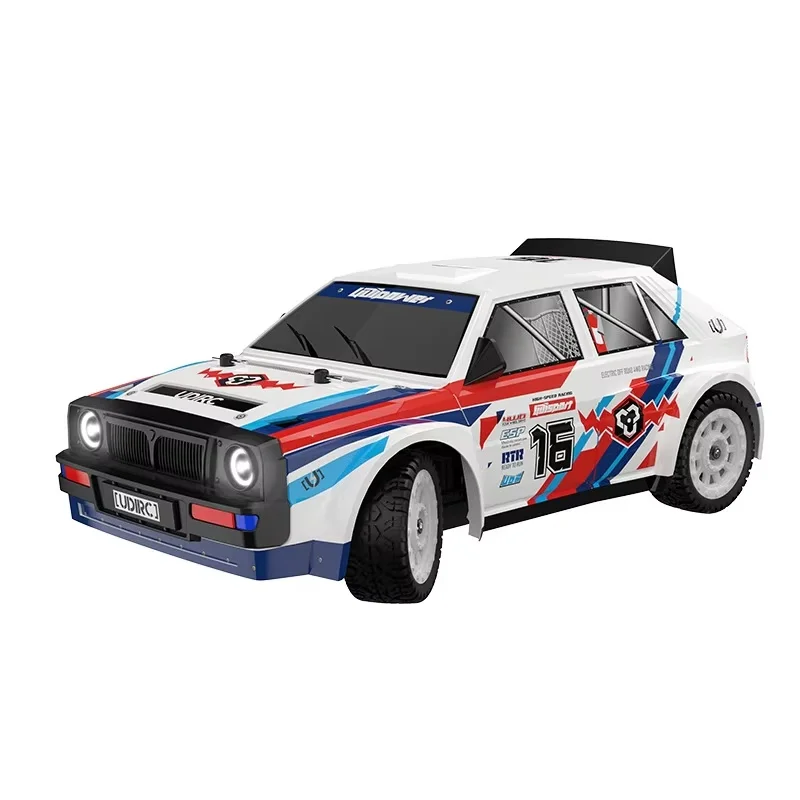 Ud1603 2.4g Four-Wheel Drive High-Speed Car Drifting Car 1:16 Angel Eye Headlights Flat Running High-Speed Remote Control Car 3