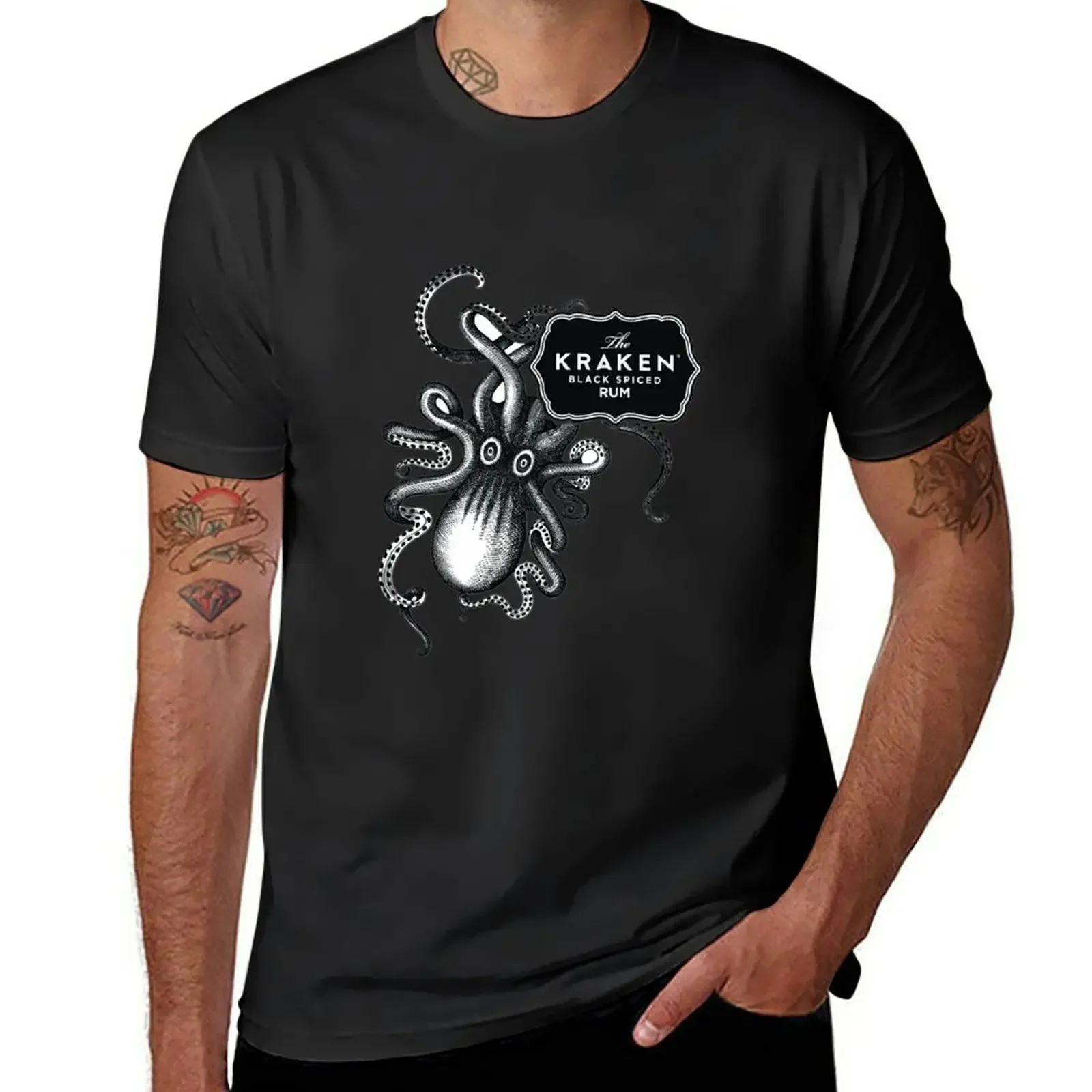 T-Shirt Kraken Rum Appassionati Di Sport Magliette Vintage Da Uomo Ad Asciugatura Rapida