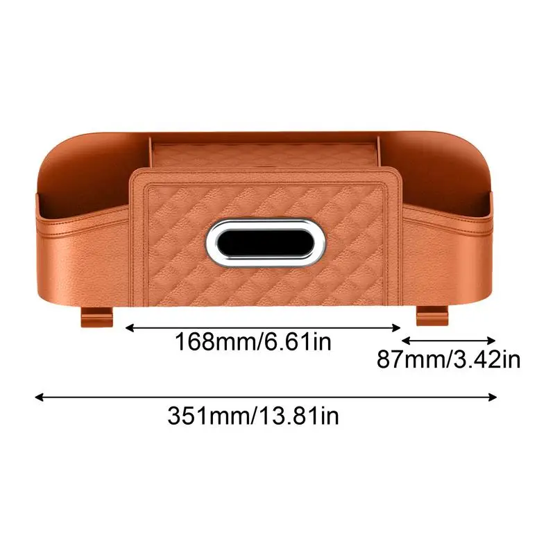 Car Seat Organizer Backseat Car Organizer Box With Tissue Holder Waterproof Stain Resistant Heavy Duty Interior Accessories