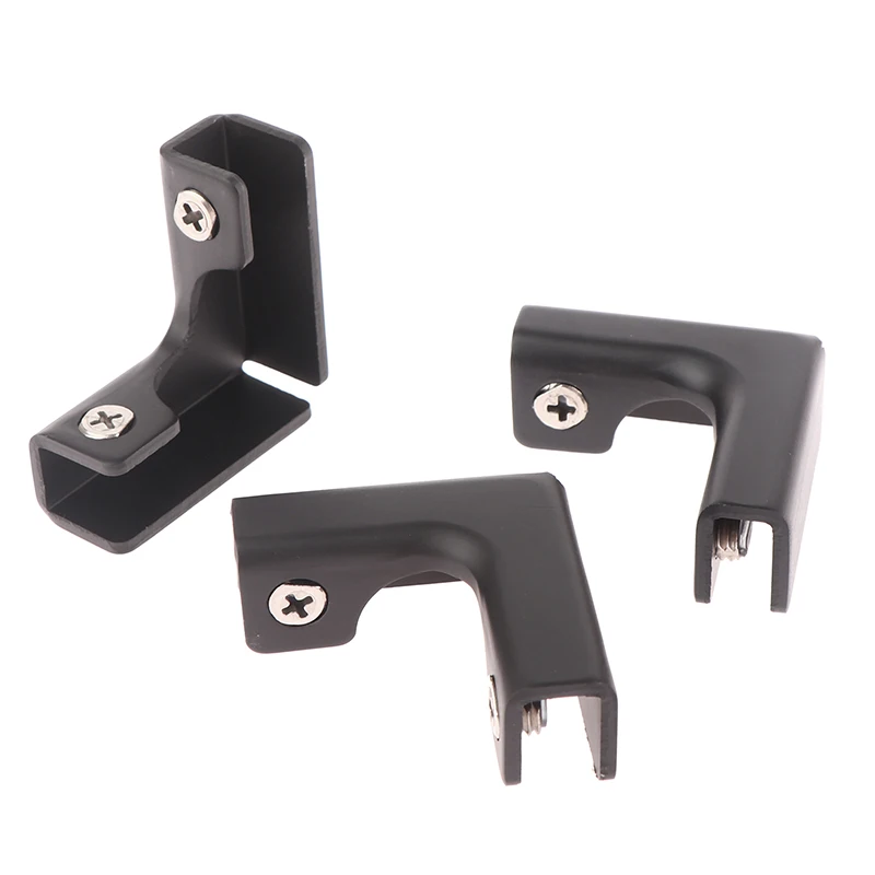 Aquarium Clip Holders 3 to 12mm Aluminum Alloy L Clamp Glass Clamps Corner Board Holder DIY Cabinet 2PC
