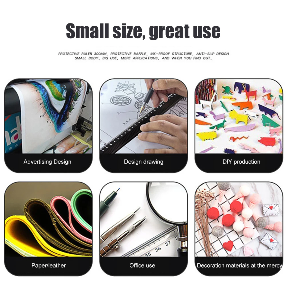 20CM 30CM 45CM Metal Ruler Laser Calibration Printing Scale Ruler Aluminum Triangle Scale Architect Engineer Technical