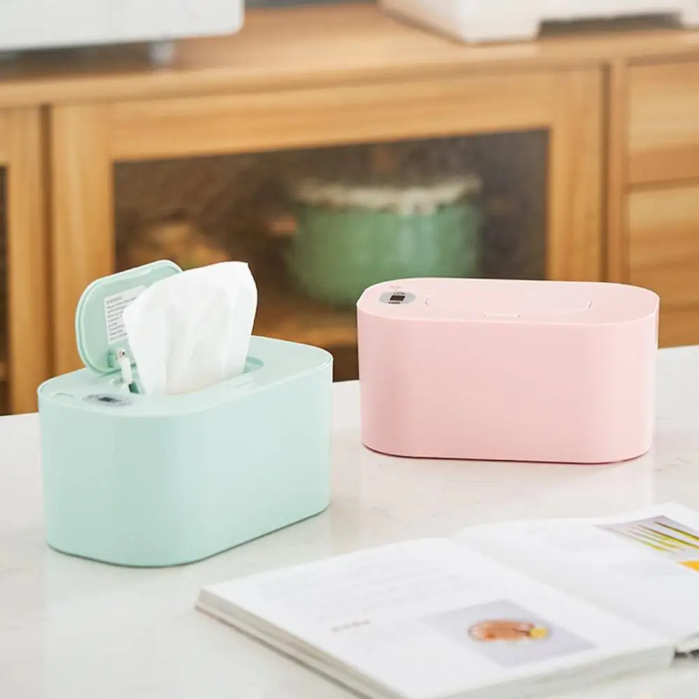 20*12cm Baby Wipe Warmer Wet Wipes Warmer LED Display Adjustable Wipe Warmer Dispenser For Baby Wet Wipes Home Travel Car Use