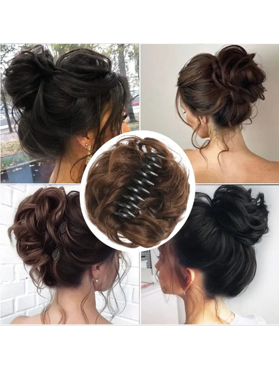 H&STAR Synthetic Hairpiece Messy Buns Extensions