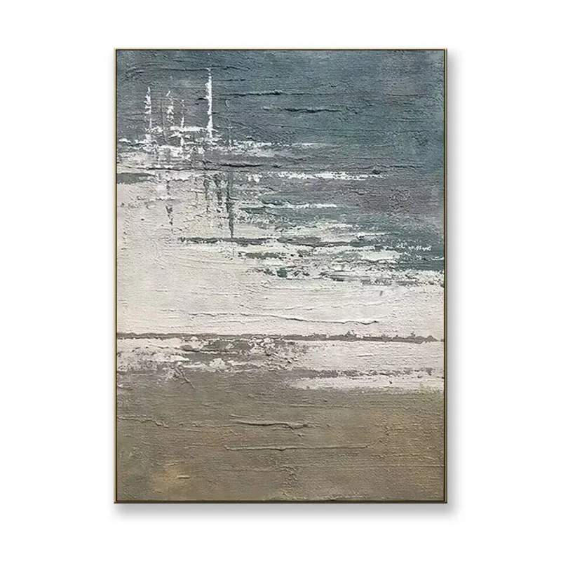 

Nordic Abstract Simplicity Morandi Hand Drawn Oil Painting Corridor Wall Art Poster For BedRoom Decoration Hand Drawn Oil Paint