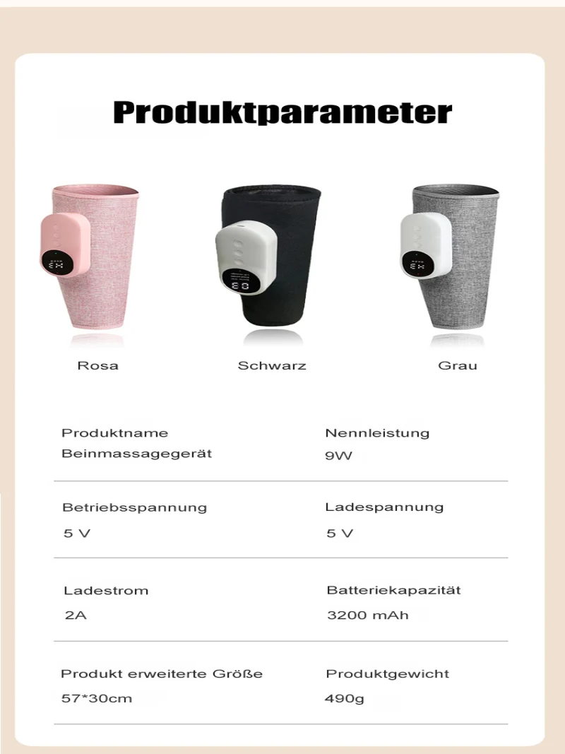 Leg massager thermostatic hot compression thin legs instrument air wave electric air pressure unblocking instrument massager