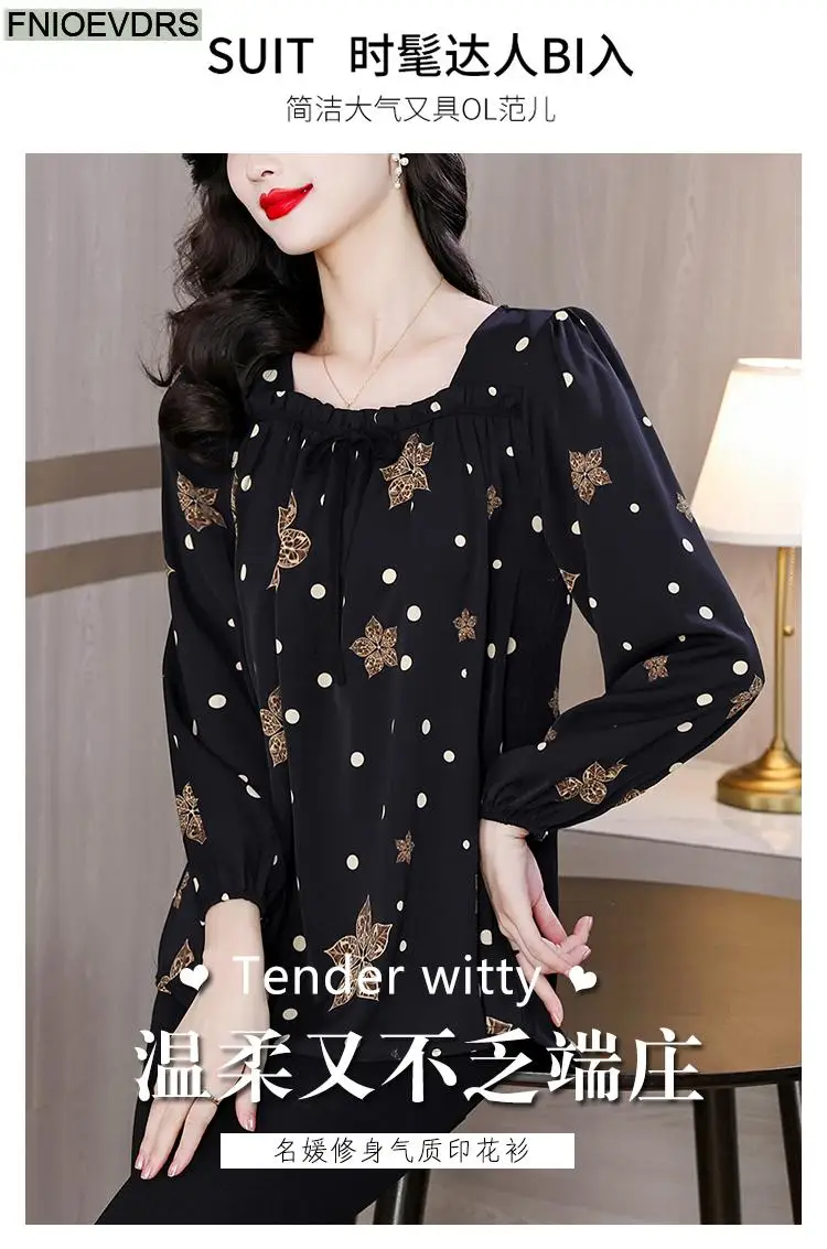 Loose Clothes Women 2024 Autumn Elegant Office Lady Button Shirts Casual Retro Vintage Ruffles Tunic Peplum Belly Tops Blouses