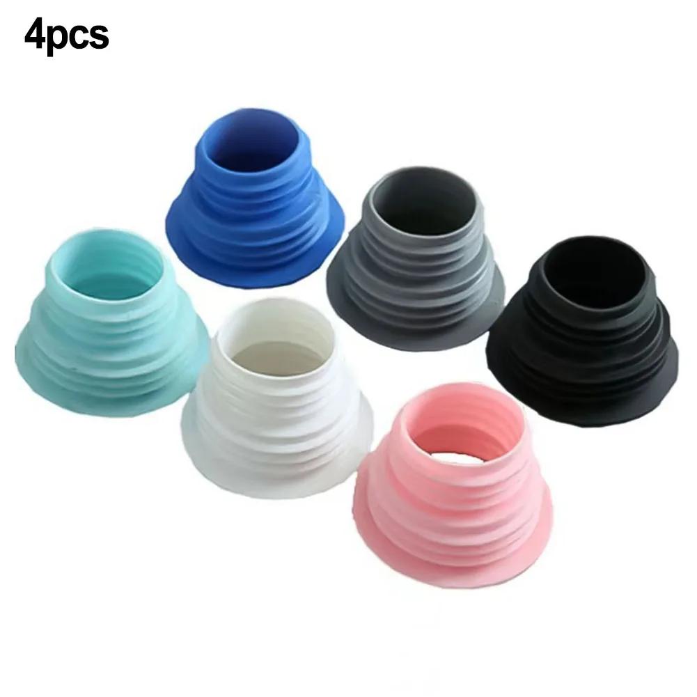 4pcs Drain Pipe Hose Silicone Plug Wash Machine Pipe Connector Tools Bathroom Drain Sealing Plug Sewer Accessories