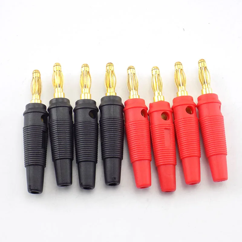 Description Picture 5 of item4mm Banana Plugs Dual Alligator Clip cable Connectors test lead cord Probe Gold plate Audio Speaker wire for Multimeter D1