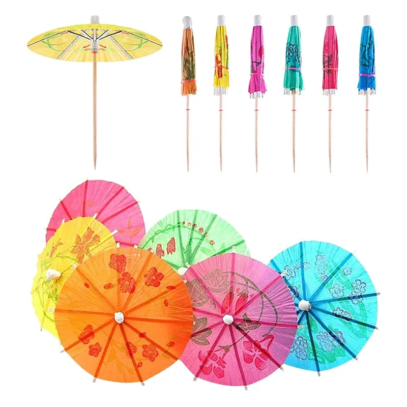 50pcs Disposable Cocktail Umbrellas for Parties