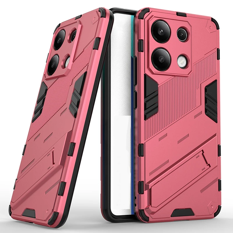 Durable Armored Shockproof Phone Case with Stand - Soft TPU & Hard PC Protection