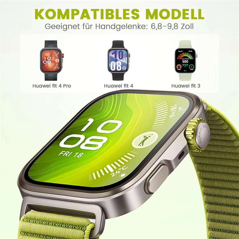 Breathable Braided Nylon Loop Strap - Comfortable Watch Band  Accessories