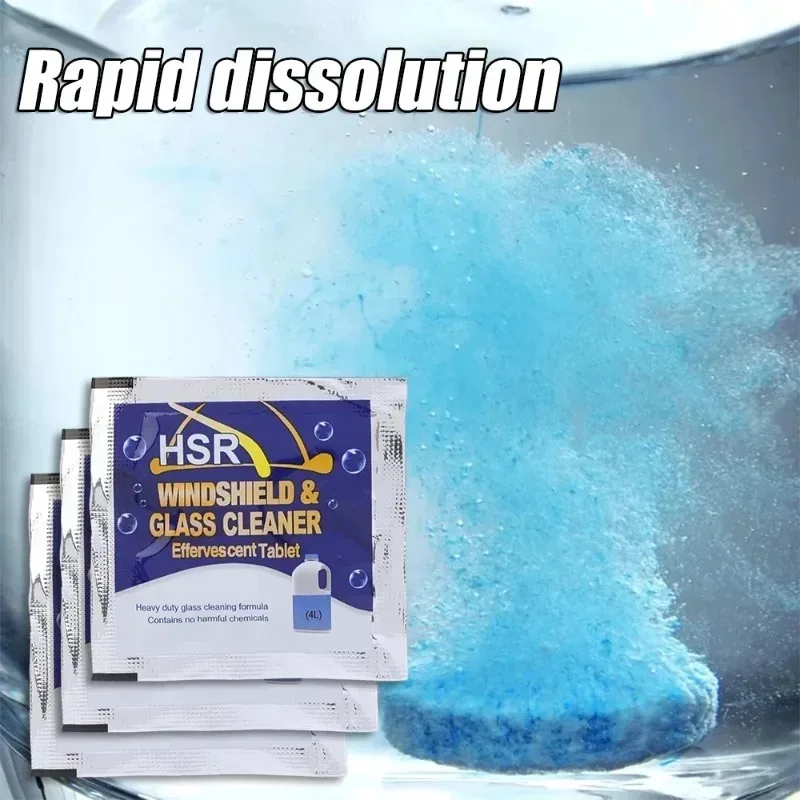 Windshield Washer Tablets Concentrated Effervescent Car Wash Tablets for Quick Cleaning Bug & Dirt Remover Car Care Essentials