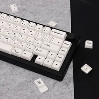 Minimalist white Japanese keycaps 151 keys MDA Profile PBT Keycaps For MX 60/84/98/108 Mechanical Keyboards - Image 2