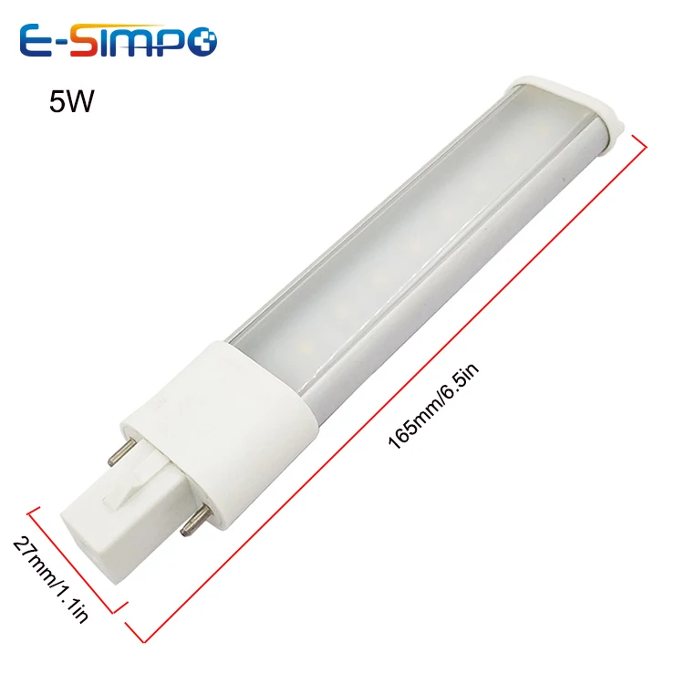 1개 3W 4W 5W G23 GX23 2G7 LED 전구 수평 측면 플러그 천장 CFL PL-S 7W-13W 대체용 3000/4000K/6000K 플러그 절전형 램프