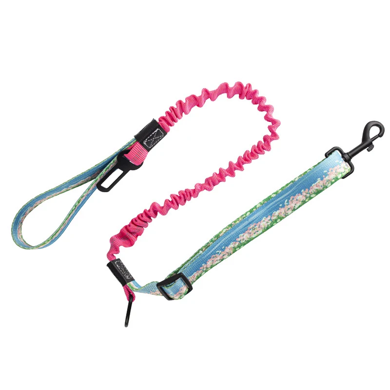 

Double Rope Large Explosion-Proof Punching Dog Leash Metal Buckle Contrasting Color Pet Leash Set Suitable For Large Dogs