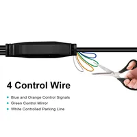 QMKJ НОВАЯ 280 Вт AHD 4K 1920*1080P Резервная камера ночного видения заднего вида 180 градусов широкоугольная водонепроницаемая AHD камера парковки автомобиля — изображение 2